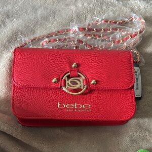 Bebe Bold Red Crossbody Bag